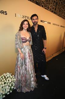 Mehreen Pirzadaa  and Gurfateh Pirzada grace the Lifestyle Asia Diwali 2024 party