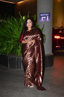 Swara Bhasker snapped attending Abu Jani and Sandeep Khosla’s Diwali party