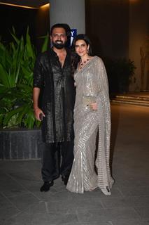 Karishma Tanna snapped attending Abu Jani and Sandeep Khosla’s Diwali party