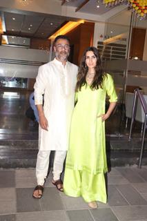 Abhishek Kapoor snapped attending Pragya Kapoor’s Diwali bash