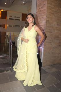 Mrunal Thakur snapped attending Pragya Kapoor’s Diwali bash