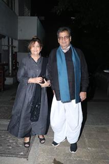 Subhash Ghai snapped at the red carpet of the play Ammi Akhtari