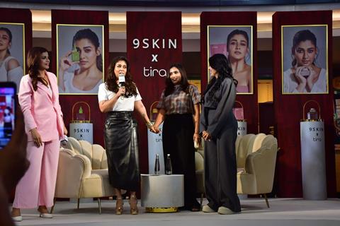 Nayanthara snapped for 9 Skin x Tira Beauty launch