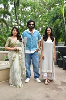 Nora Fatehi and Varun Tej  Konidela snapped promoting their upcoming film 'Matka'