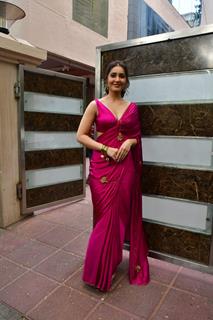 Raashii Khanna snapped promoting their upcoming movie, 'The Sabarmati Report'