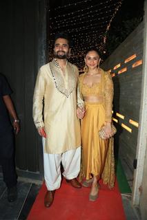 Jackky Bhagnani and Rakul Preet Singh snapped at diwali event