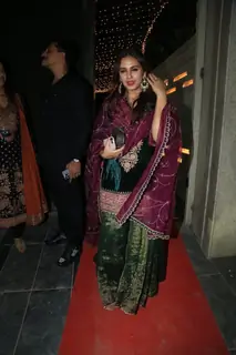Huma Qureshi snapped at diwali event