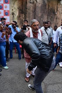 Nana Patekar and Utkarsh Sharma snapped promoting their upcoming film 'Vanvaas' on the sets of 'Sa Re Ga Ma Pa'