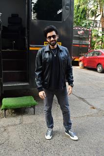 Utkarsh Sharma snapped promoting their upcoming film 'Vanvaas' on the sets of 'Sa Re Ga Ma Pa'