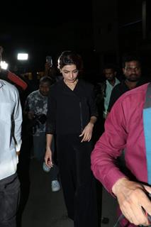 Samantha Ruth Prabhu snapped promoting their upcoming series 'Citadel: Honey Bunny'