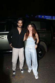 Rasha Thadani and Aman Devgan snapped in the city