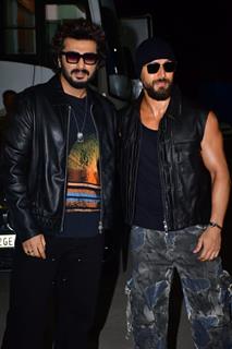 Arjun Kapoor and Tiger Shroff snapped on the sets of 'India's best dancer' grand finale