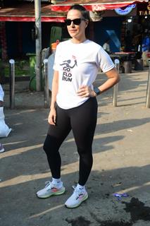 Neha Dhupia snapped at the 'Go Flo Run' event