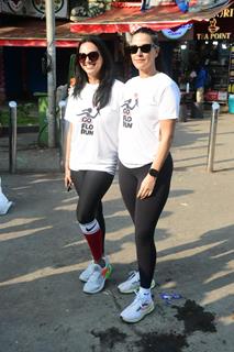 Neha Dhupia snapped at the 'Go Flo Run' event