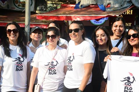 Neha Dhupia snapped at the 'Go Flo Run' event