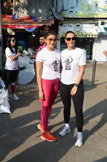 Neha Dhupia snapped at the 'Go Flo Run' event