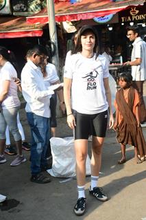 Natasa Stankovic snapped at the 'Go Flo Run' event