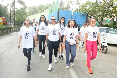 Neha Dhupia, Soha Ali Khan and Natasa Stankovic snapped at the 'Go Flo Run' event