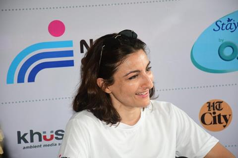 Soha Ali Khan snapped at the 'Go Flo Run' event