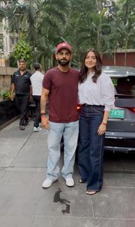 Anushka Sharma and Virat Kohli snapped in the city