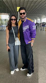 Aly Goni and Jasmin Bhasin snapped at the airport