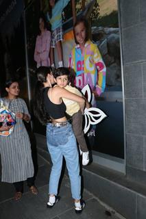 Natasa Stankovic snapped at Gurmeet Choudhary and Debina Bonnerjee's Daughter Divisha's birthday Party