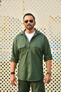 Rohit Shetty snapped promoting their movie 'Singham Again'