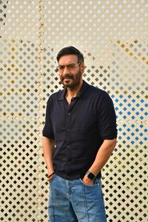 Ajay Devgn snapped promoting their movie 'Singham Again'