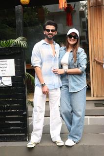 Sonakshi Sinha and Zaheer Iqbal snapped in the city