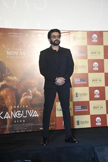 Suriya snapped at the press conference of 'Kanguva'