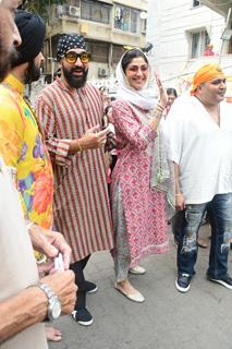 Shilpa Shetty and Raj Kundra visits Gurdwara