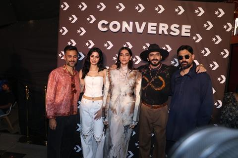 Sonam Kapoor, Khushi Kapoor, Anand Ahuja and Harsh Varrdhan Kapoor snapped at Converse India store launch