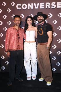 Khushi Kapoor, Anand Ahuja and Harsh Varrdhan Kapoor snapped at Converse India store launch