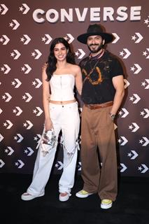 Khushi Kapoor and Harsh Varrdhan Kapoor snapped at Converse India store launch