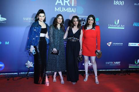 Maheep Kapoor, Bhavana Pandey and Seema Sajdeh snapped attending an art event