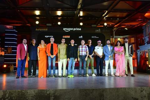 Farhan Akhtar, Divyendu Sharma, Ritesh Sidhwani, Saiyami Kher, Sai Tamhankar and Pratik Gandhi snapped at the trailer launch of 'Agni'