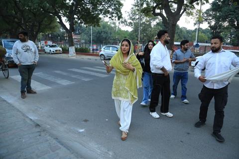 Shehnaaz Gill snapped in the city