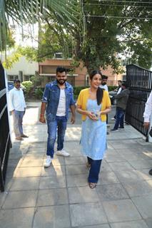 Shehnaaz Gill snapped in the city