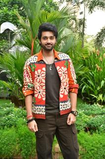 Utkarsh Sharma snapped promoting their upcoming film 'Vanvaas'