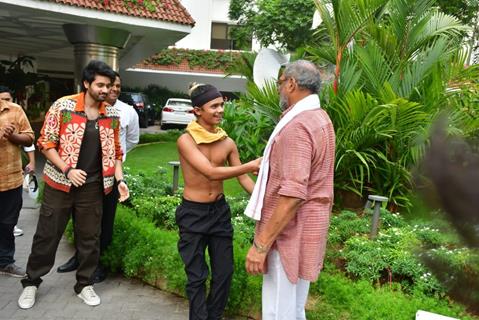 Nana Patekar snapped promoting their upcoming film 'Vanvaas'