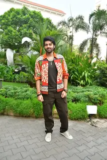 Utkarsh Sharma snapped promoting their upcoming film 'Vanvaas'
