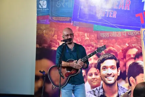 Shantanu Moitra snapped at their song launch ‘Chal Zero Pe Chalte Hain’ from Zero Se Restart