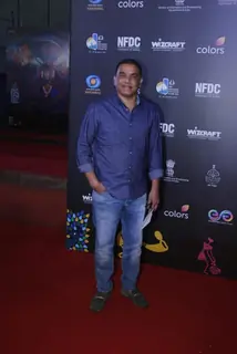 Dil Raju snapped walking down the red carpet at the closing ceremony of IFFI 2024