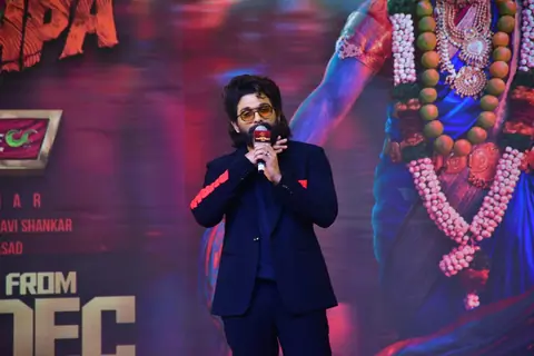 Allu Arjun attend the press conference of 'Pushpa 2: The Rule'