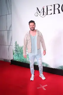 Vatsal Sheth snapped at the launch of Arpita Khan Sharma’s new restaurant, 'Mercii'