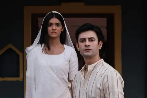 Aashay Mishra and Pranali Rathod BTS of Durga - Atut Prem Kahani