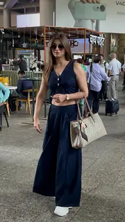 Akanksha Puri snapped at the airport