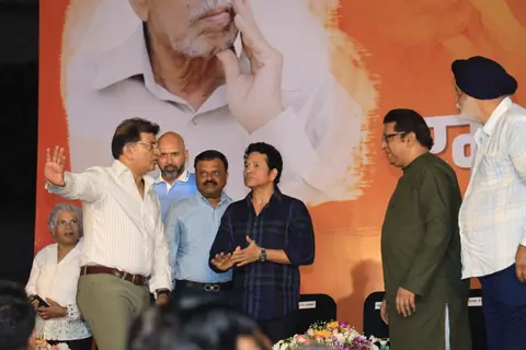 Sachin Tendulkar snapped in the city