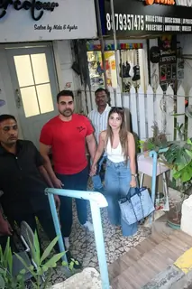 Arbaaz Khan and Sshura Khan snapped in the city
