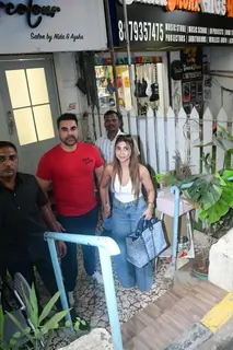 Arbaaz Khan and Sshura Khan snapped in the city